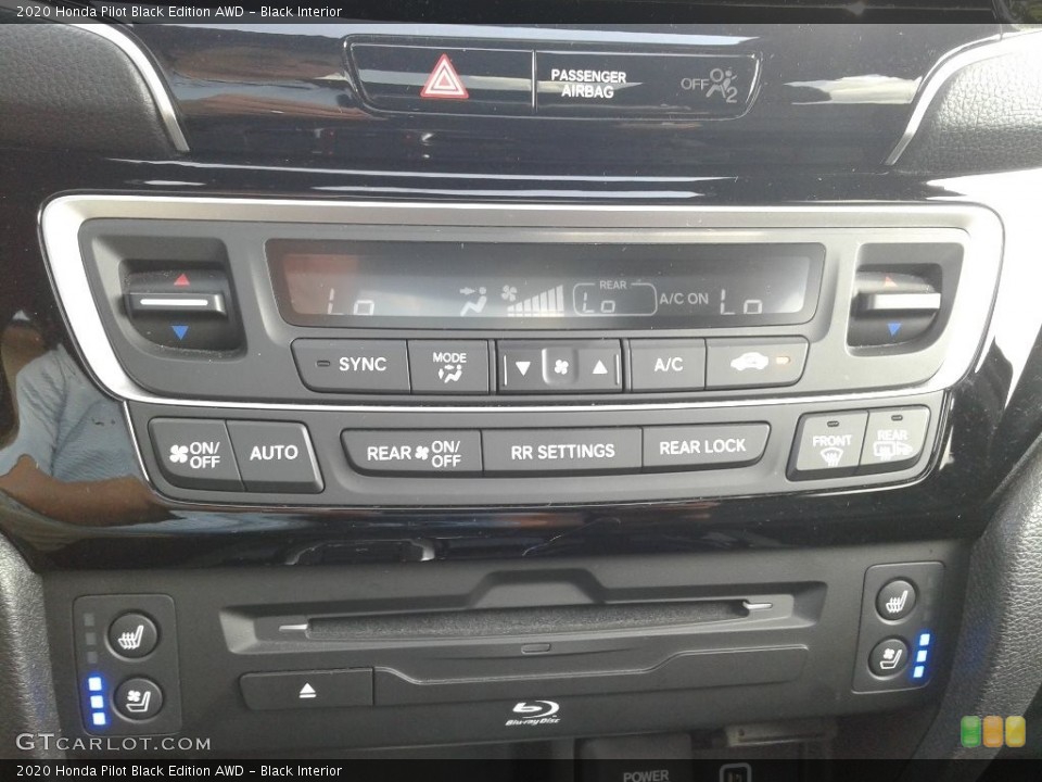 Black Interior Controls for the 2020 Honda Pilot Black Edition AWD #142677146