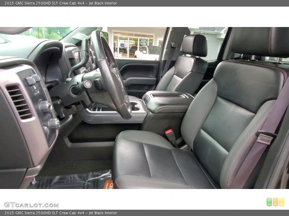 Jet Black Interior Front Seat for the 2015 GMC Sierra 2500HD SLT Crew Cab 4x4 #142679545