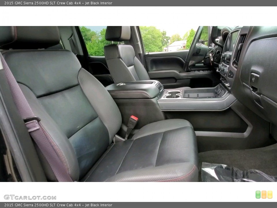 Jet Black Interior Front Seat for the 2015 GMC Sierra 2500HD SLT Crew Cab 4x4 #142679752