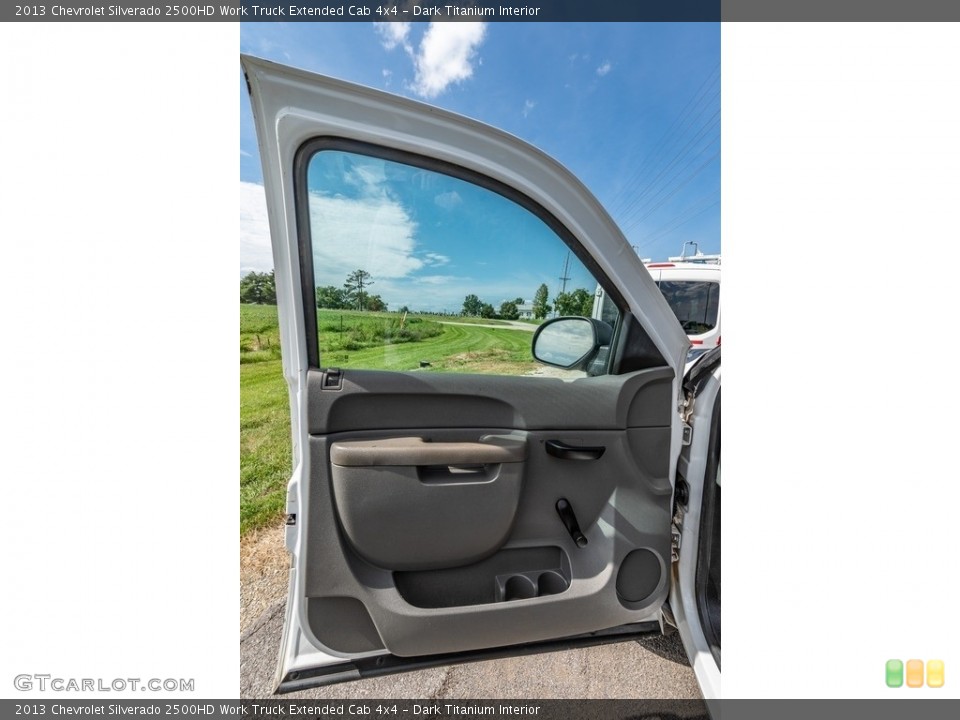 Dark Titanium Interior Door Panel for the 2013 Chevrolet Silverado 2500HD Work Truck Extended Cab 4x4 #142679791
