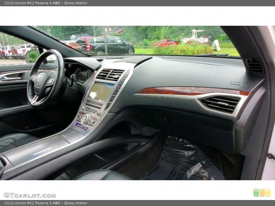 Ebony Interior Dashboard for the 2019 Lincoln MKZ Reserve II AWD #142679800