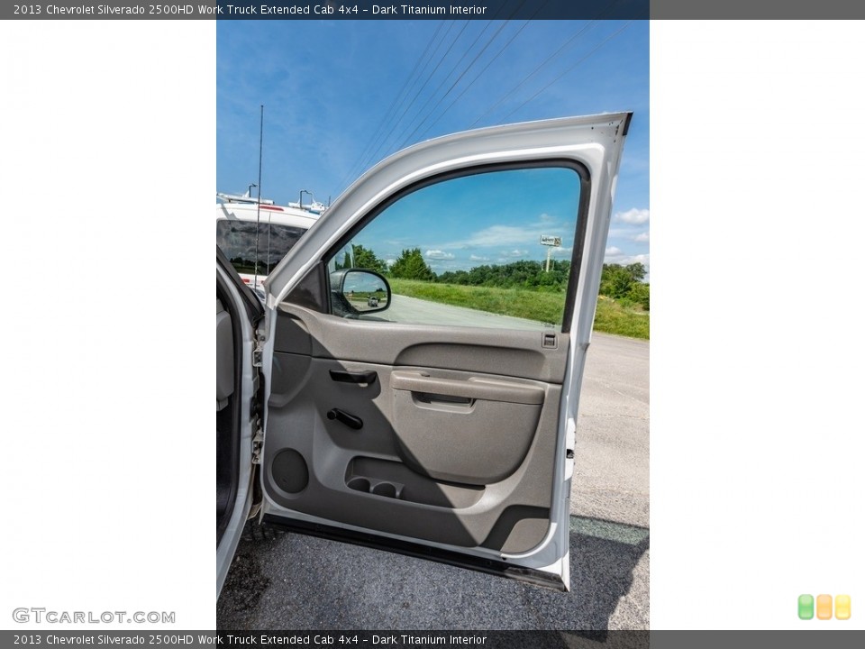 Dark Titanium Interior Door Panel for the 2013 Chevrolet Silverado 2500HD Work Truck Extended Cab 4x4 #142679887