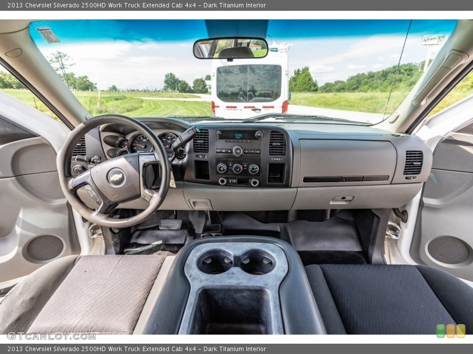 Dark Titanium Interior Dashboard for the 2013 Chevrolet Silverado 2500HD Work Truck Extended Cab 4x4 #142679953