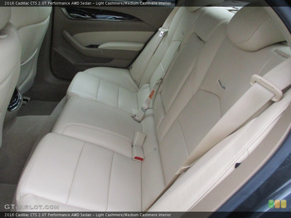 Light Cashmere/Medium Cashmere Interior Rear Seat for the 2016 Cadillac CTS 2.0T Performance AWD Sedan #142683061