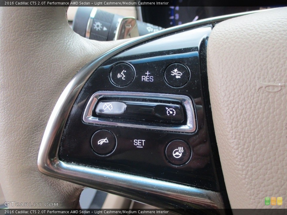 Light Cashmere/Medium Cashmere Interior Steering Wheel for the 2016 Cadillac CTS 2.0T Performance AWD Sedan #142683268