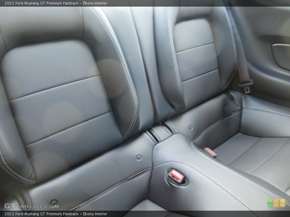 Ebony Interior Rear Seat for the 2021 Ford Mustang GT Premium Fastback #142685794
