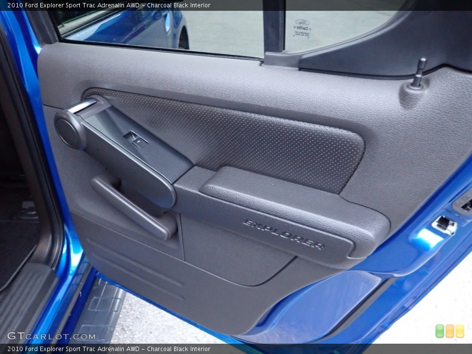 Charcoal Black Interior Door Panel for the 2010 Ford Explorer Sport Trac Adrenalin AWD #142685971