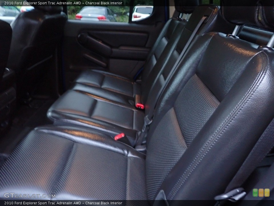 Charcoal Black Interior Rear Seat for the 2010 Ford Explorer Sport Trac Adrenalin AWD #142686007