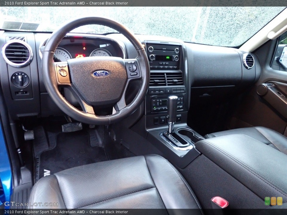 Charcoal Black Interior Prime Interior for the 2010 Ford Explorer Sport Trac Adrenalin AWD #142686025