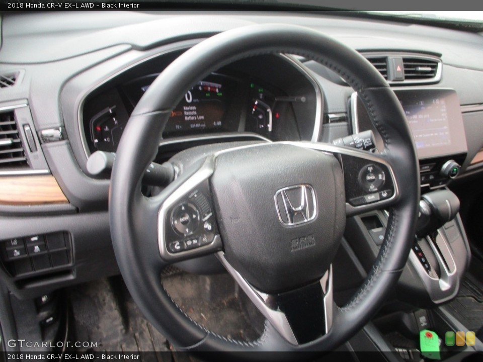 Black Interior Steering Wheel for the 2018 Honda CR-V EX-L AWD #142686889