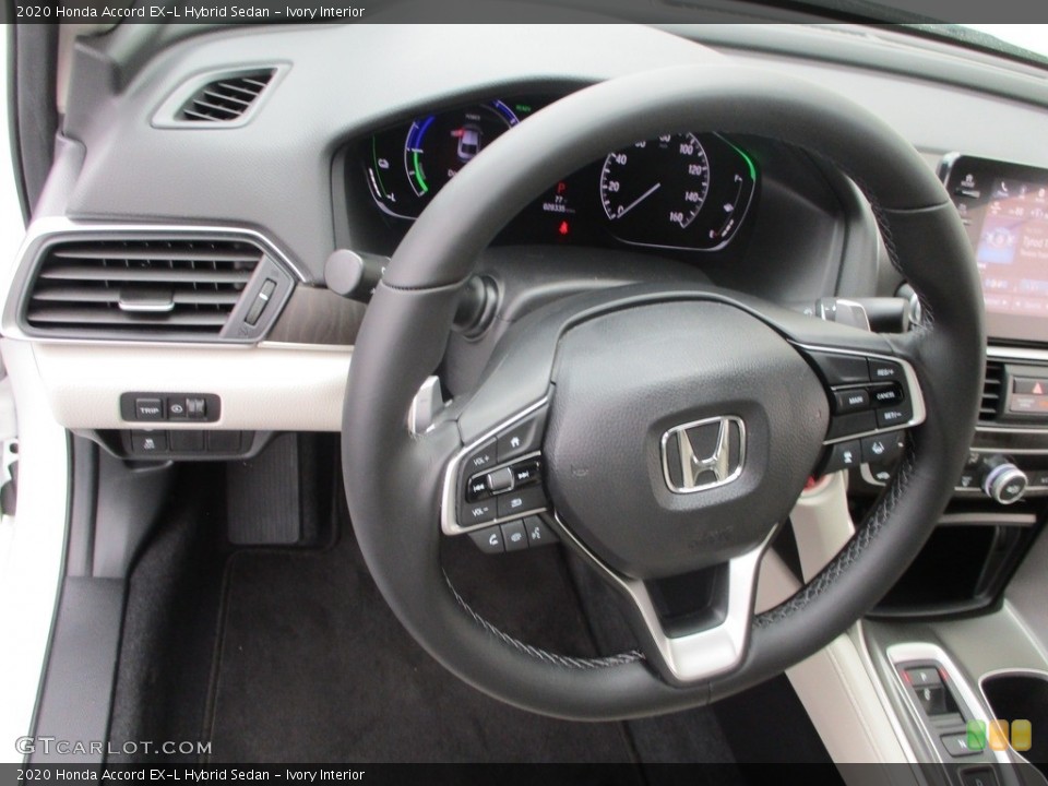 Ivory Interior Steering Wheel for the 2020 Honda Accord EX-L Hybrid Sedan #142688902