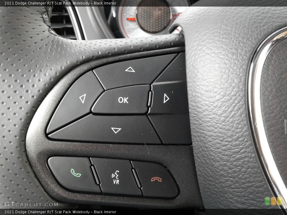 Black Interior Steering Wheel for the 2021 Dodge Challenger R/T Scat Pack Widebody #142690289