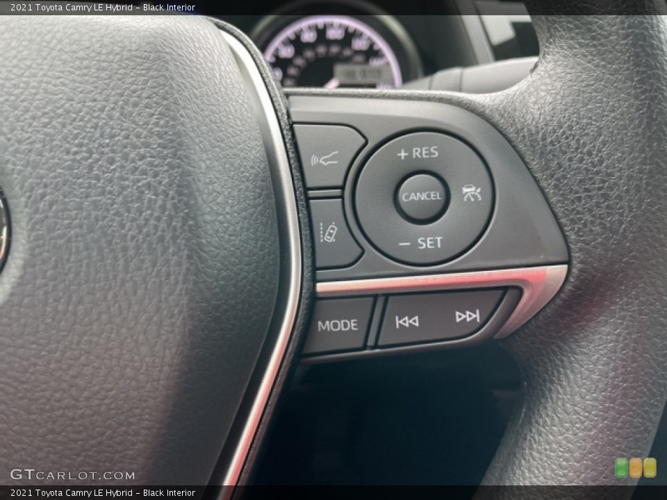 Black Interior Steering Wheel for the 2021 Toyota Camry LE Hybrid #142690802