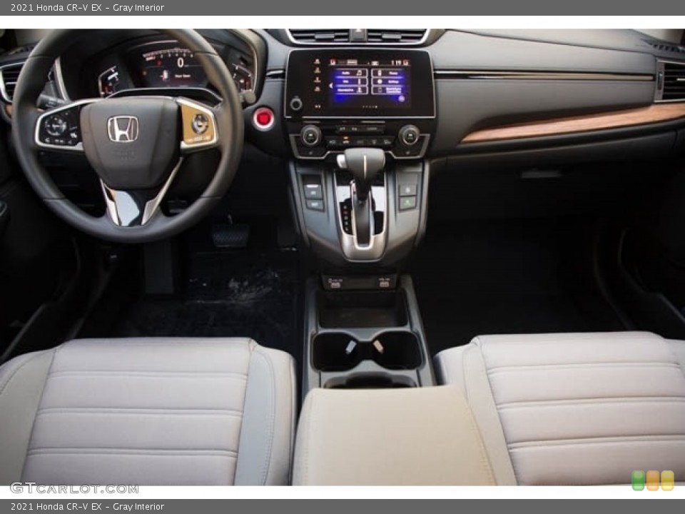 Gray Interior Dashboard for the 2021 Honda CR-V EX #142695443