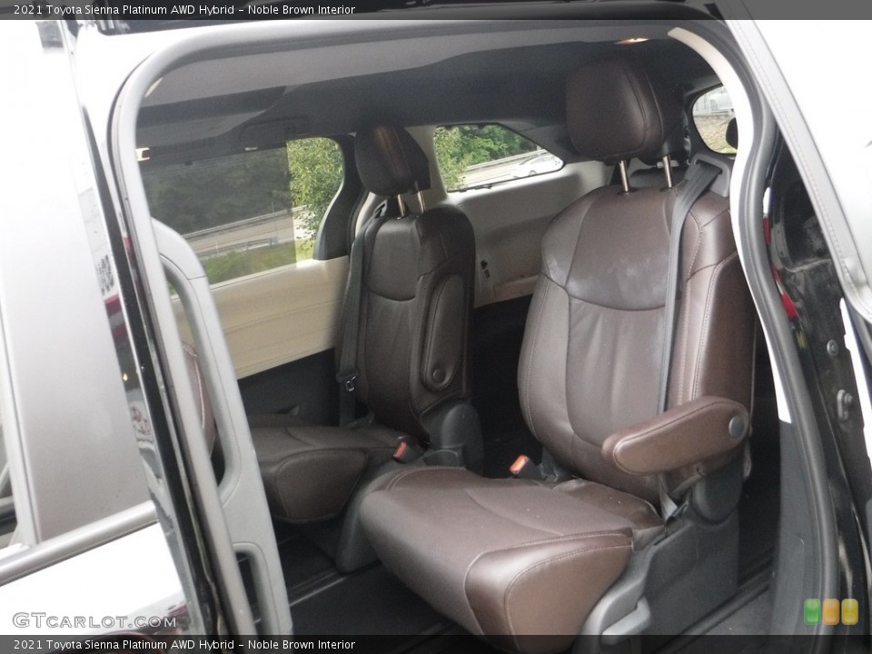 Noble Brown Interior Rear Seat for the 2021 Toyota Sienna Platinum AWD Hybrid #142695746