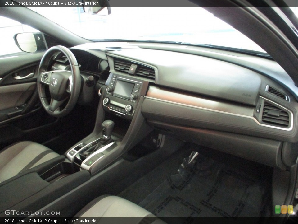 Black/Gray Interior Dashboard for the 2018 Honda Civic LX-P Coupe #142696551