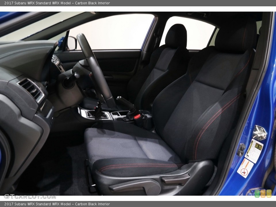 Carbon Black Interior Front Seat for the 2017 Subaru WRX  #142699483
