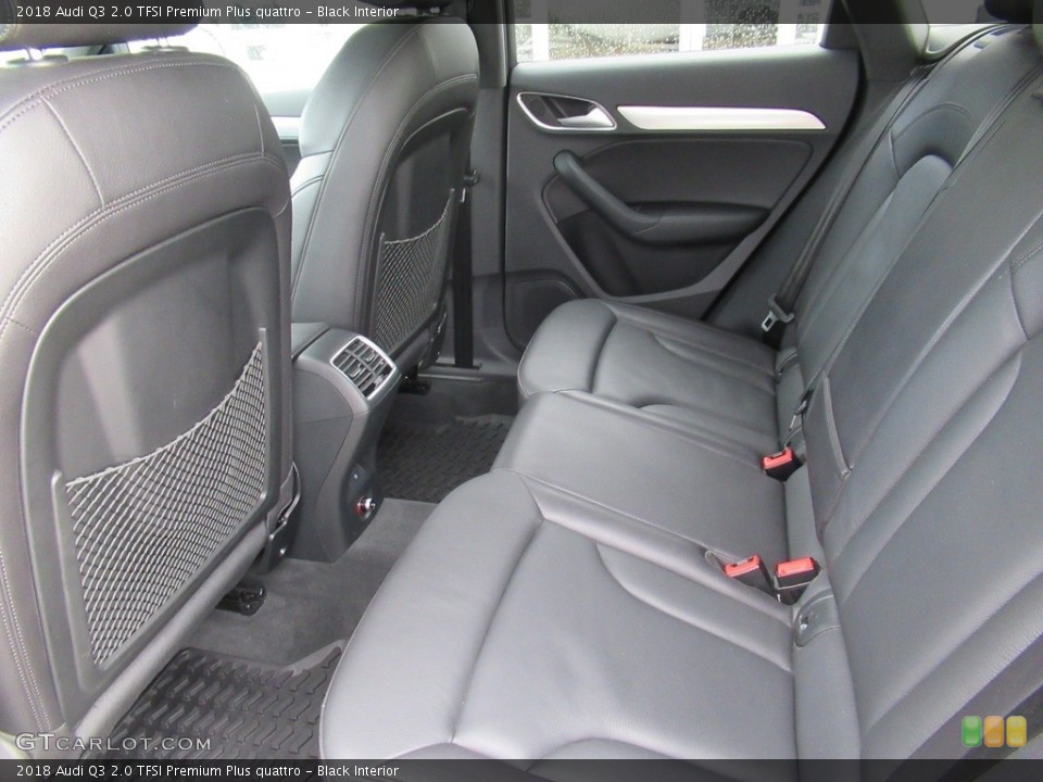 Black Interior Rear Seat for the 2018 Audi Q3 2.0 TFSI Premium Plus quattro #142699669
