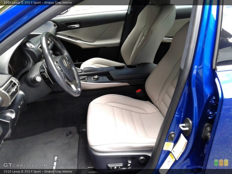 Stratus Gray Interior Front Seat for the 2016 Lexus IS 350 F Sport #142700147
