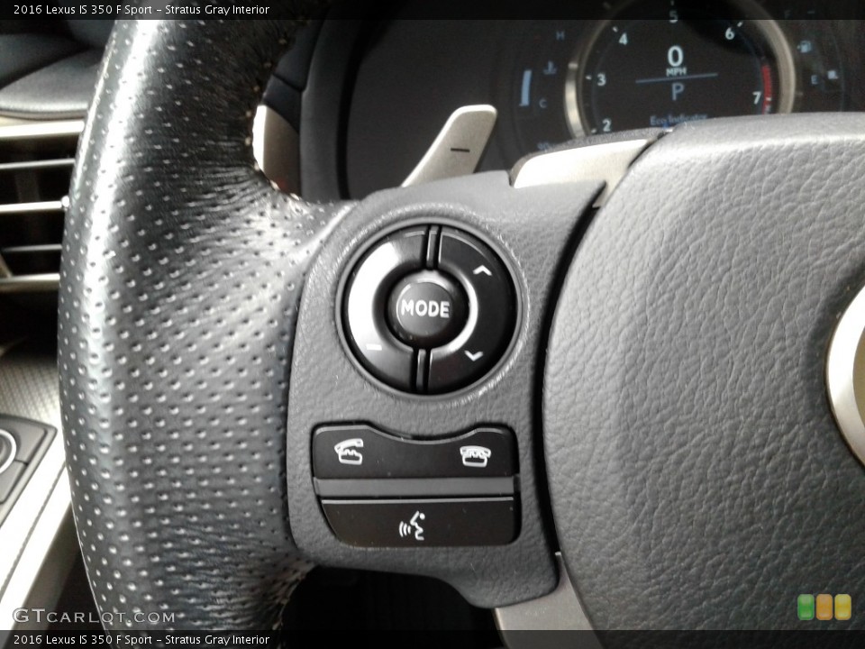 Stratus Gray Interior Steering Wheel for the 2016 Lexus IS 350 F Sport #142700303