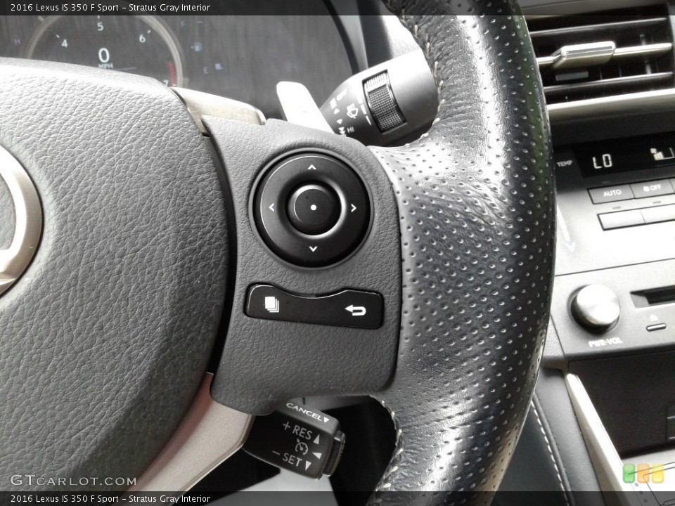 Stratus Gray Interior Steering Wheel for the 2016 Lexus IS 350 F Sport #142700324