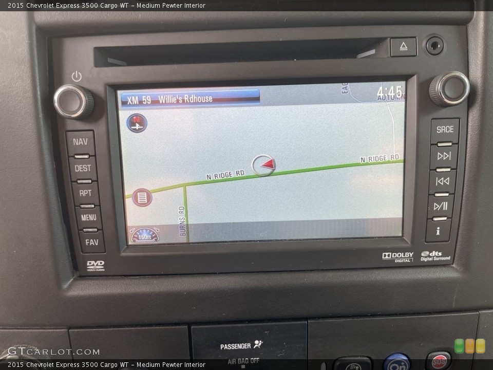 Medium Pewter Interior Navigation for the 2015 Chevrolet Express 3500 Cargo WT #142706259