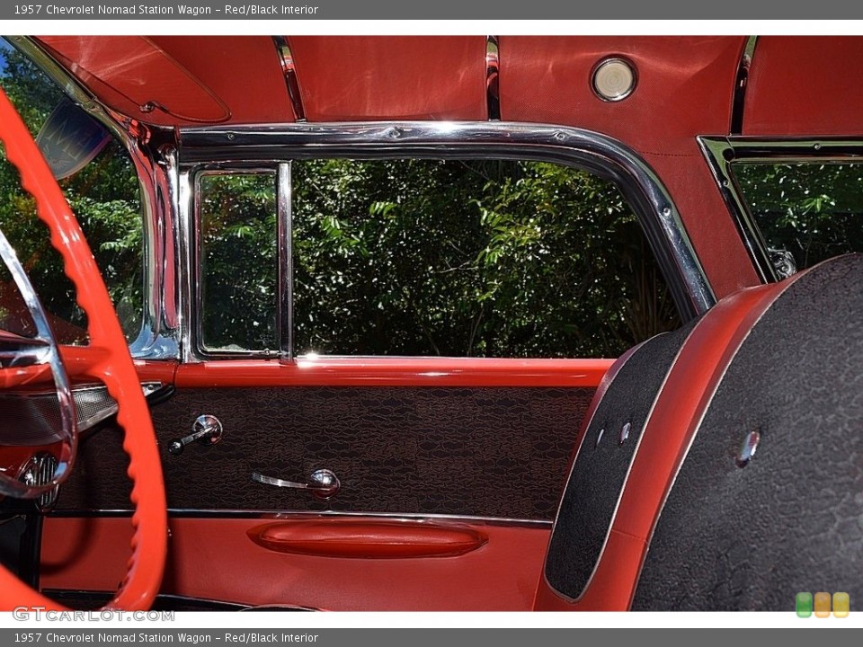 Red/Black Interior Front Seat for the 1957 Chevrolet Nomad Station Wagon #142706846