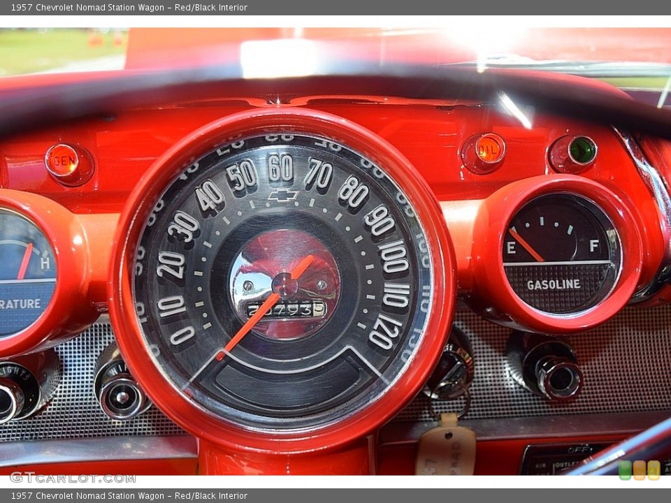 Red/Black Interior Gauges for the 1957 Chevrolet Nomad Station Wagon #142707665