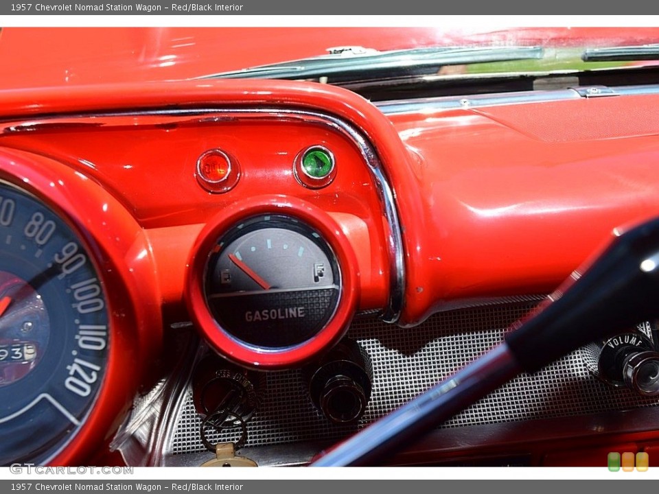 Red/Black Interior Gauges for the 1957 Chevrolet Nomad Station Wagon #142707689
