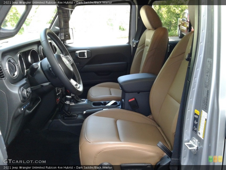 Dark Saddle/Black Interior Front Seat for the 2021 Jeep Wrangler Unlimited Rubicon 4xe Hybrid #142708934