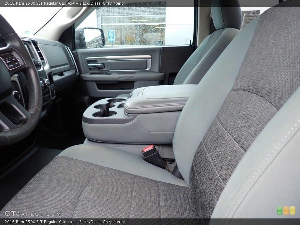 Black/Diesel Gray Interior Front Seat for the 2016 Ram 2500 SLT Regular Cab 4x4 #142709552