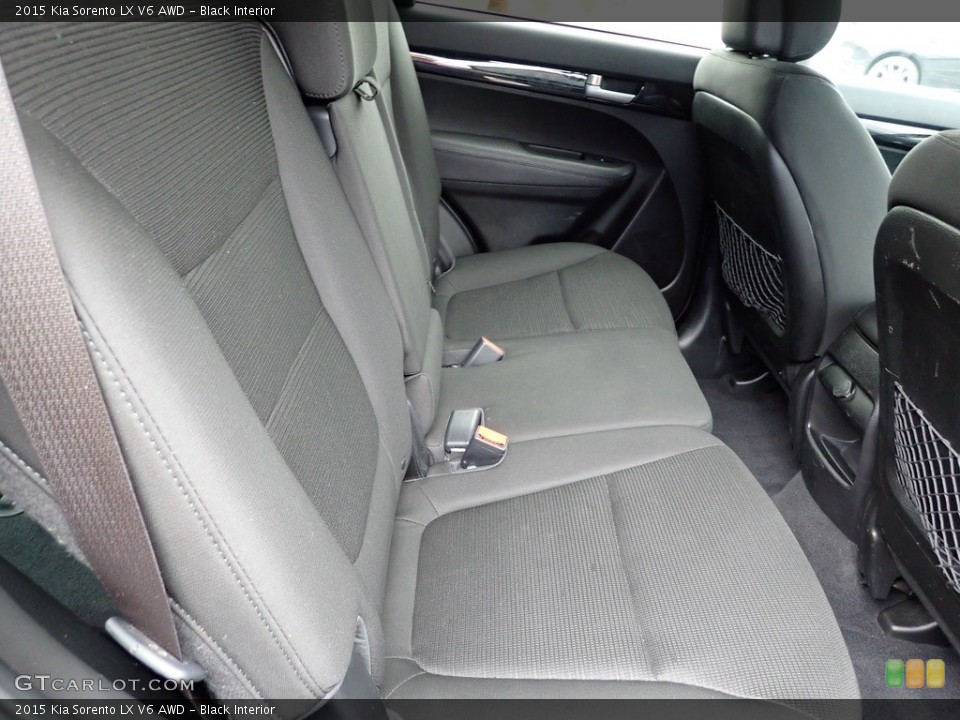 Black Interior Rear Seat for the 2015 Kia Sorento LX V6 AWD #142709594