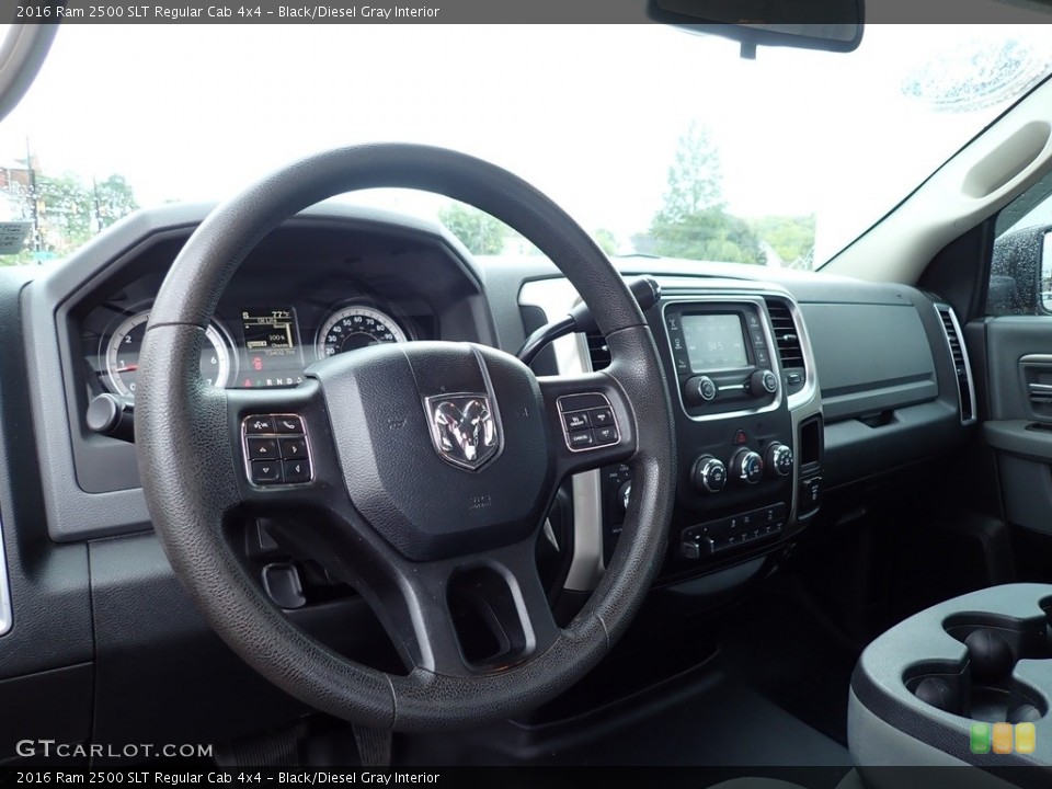 Black/Diesel Gray Interior Dashboard for the 2016 Ram 2500 SLT Regular Cab 4x4 #142709601
