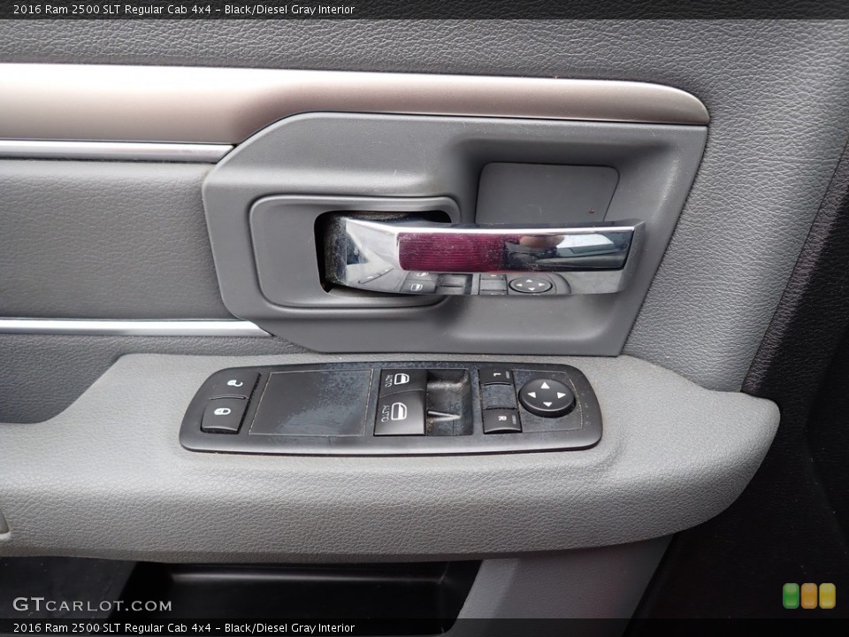 Black/Diesel Gray Interior Door Panel for the 2016 Ram 2500 SLT Regular Cab 4x4 #142709633