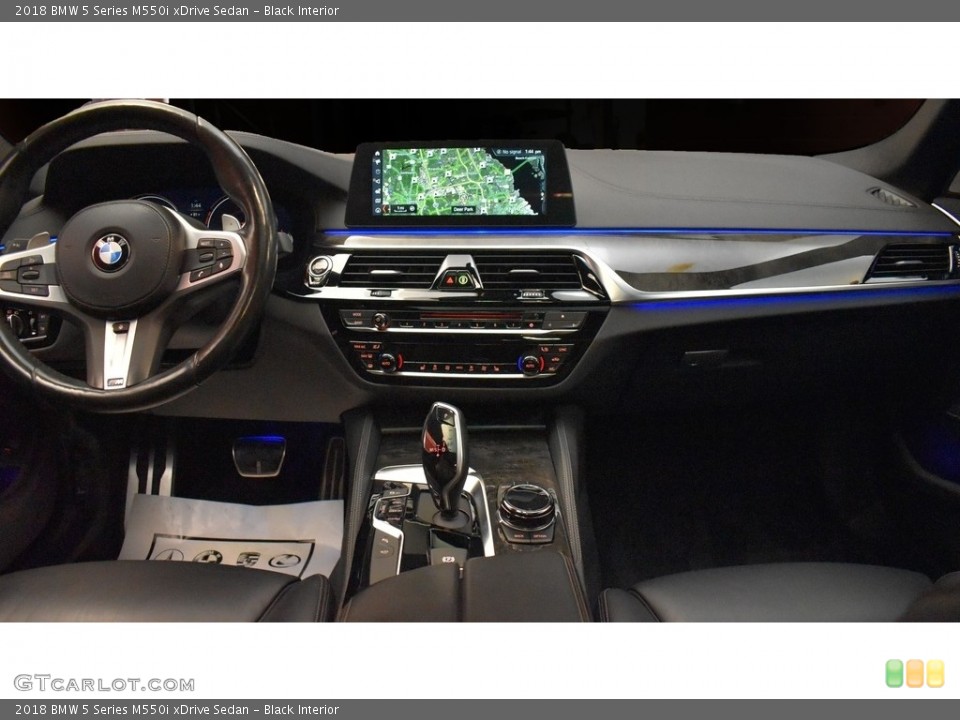 Black Interior Dashboard for the 2018 BMW 5 Series M550i xDrive Sedan #142709852