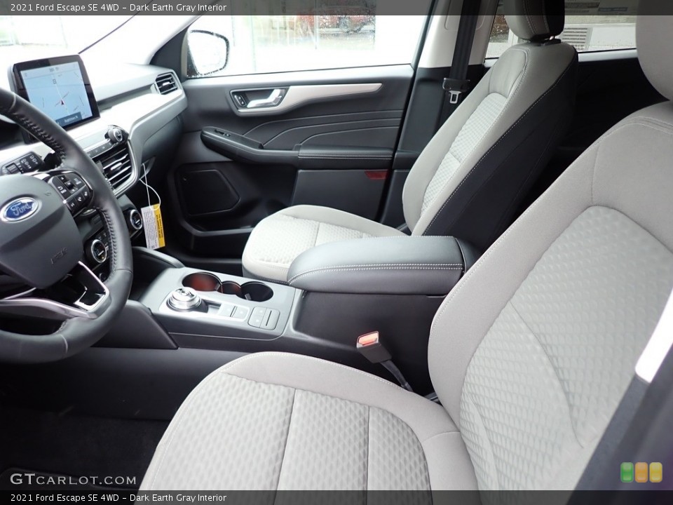 Dark Earth Gray Interior Front Seat for the 2021 Ford Escape SE 4WD #142711442