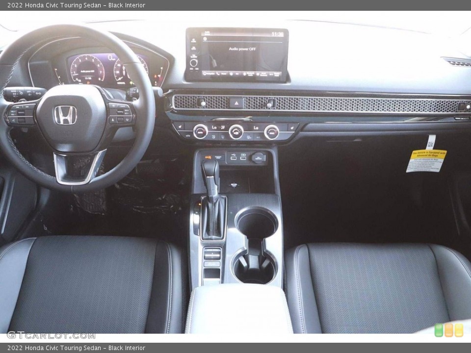 Black Interior Dashboard for the 2022 Honda Civic Touring Sedan #142711505