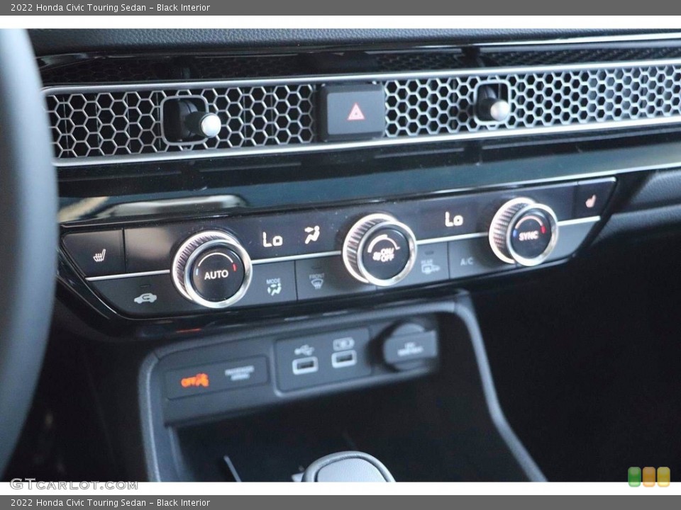 Black Interior Controls for the 2022 Honda Civic Touring Sedan #142711568