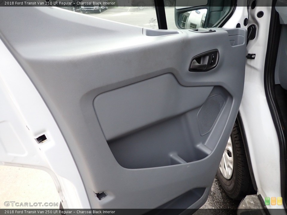 Charcoal Black Interior Door Panel for the 2018 Ford Transit Van 250 LR Regular #142711610