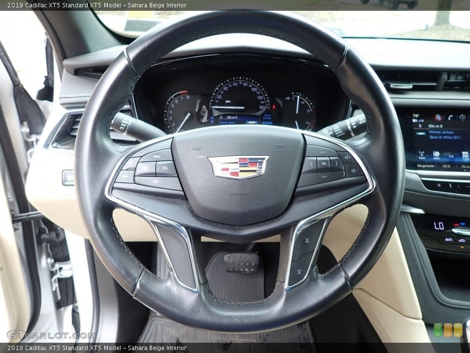 Sahara Beige Interior Steering Wheel for the 2019 Cadillac XT5  #142713239