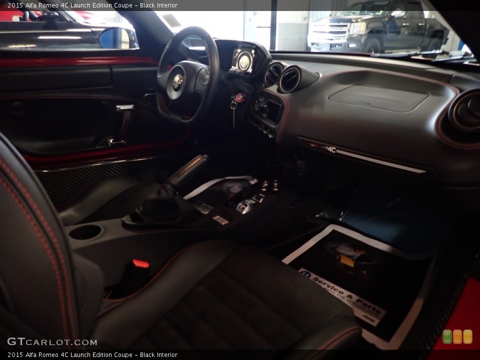 Black Interior Dashboard for the 2015 Alfa Romeo 4C Launch Edition Coupe #142714182