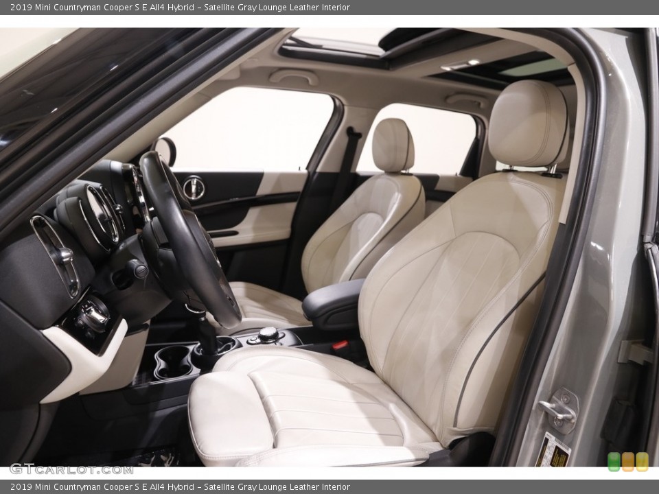Satellite Gray Lounge Leather Interior Photo for the 2019 Mini Countryman Cooper S E All4 Hybrid #142714211