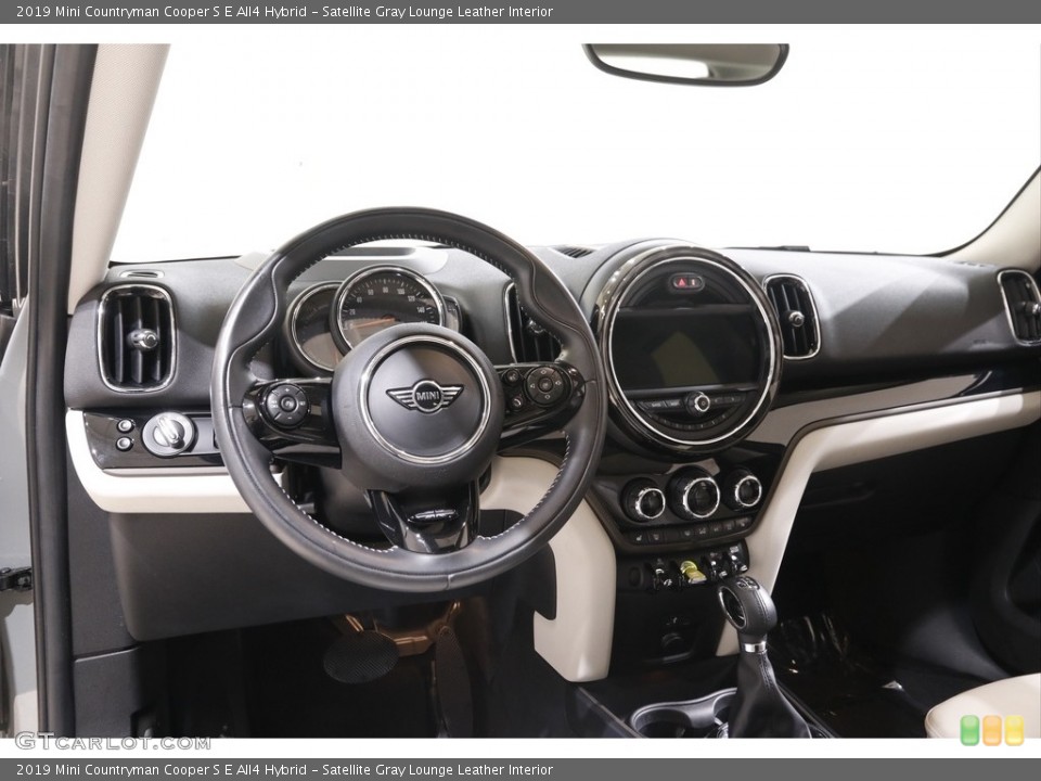Satellite Gray Lounge Leather Interior Dashboard for the 2019 Mini Countryman Cooper S E All4 Hybrid #142714232