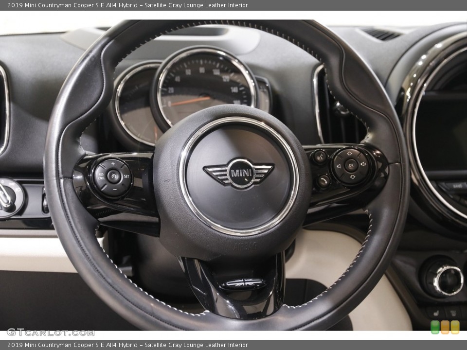 Satellite Gray Lounge Leather Interior Steering Wheel for the 2019 Mini Countryman Cooper S E All4 Hybrid #142714252