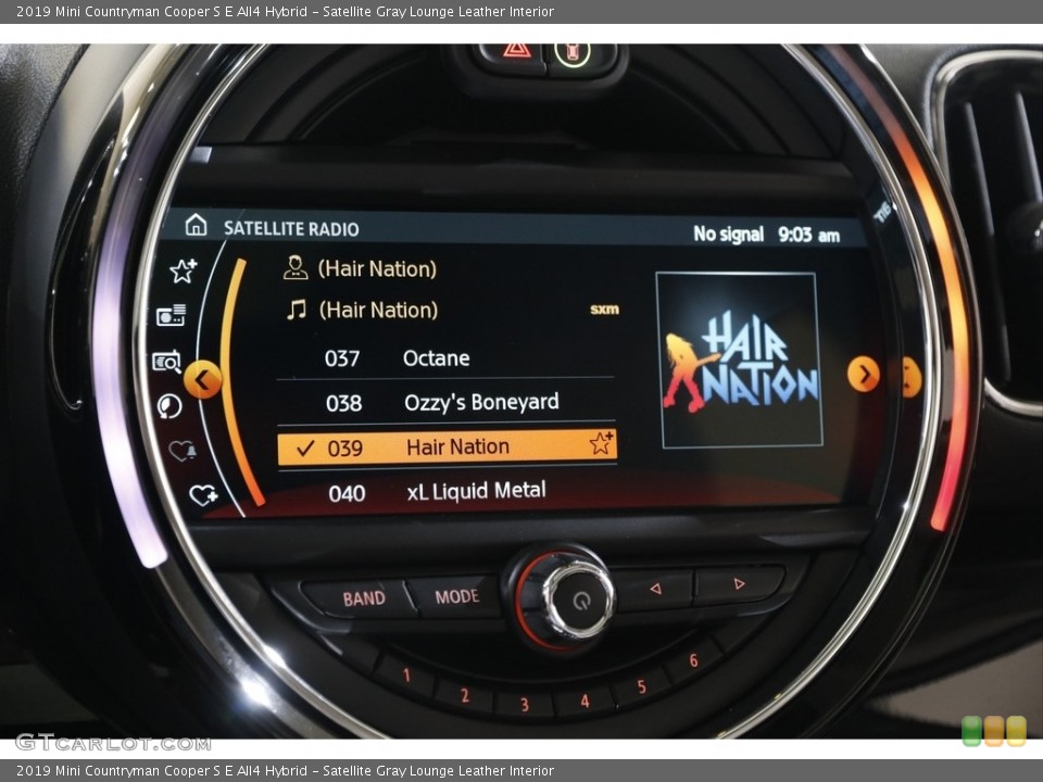 Satellite Gray Lounge Leather Interior Controls for the 2019 Mini Countryman Cooper S E All4 Hybrid #142714313