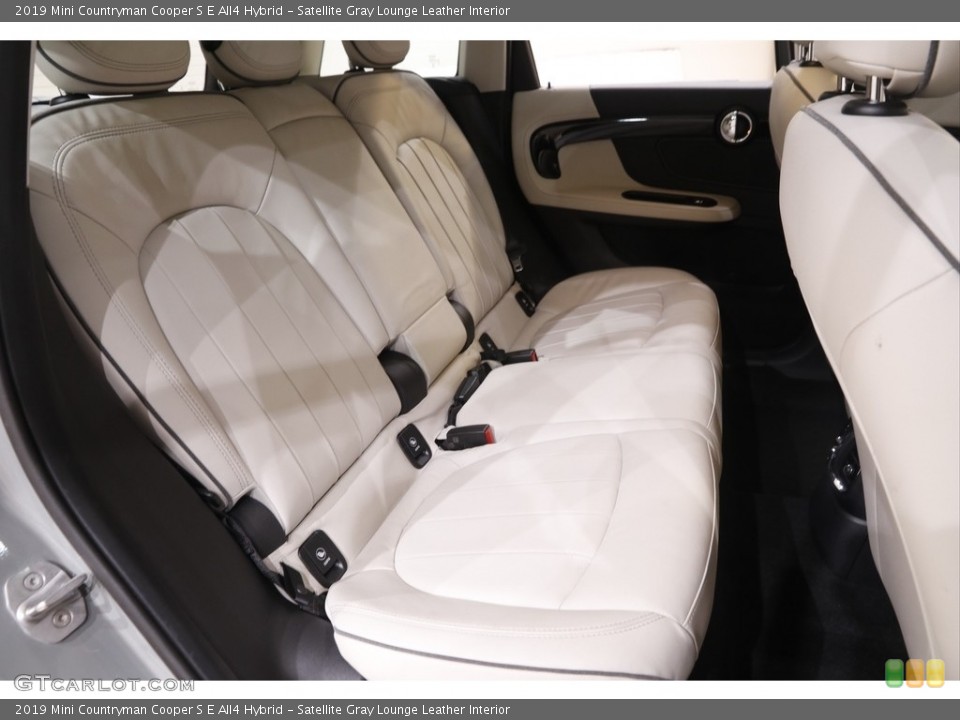 Satellite Gray Lounge Leather Interior Rear Seat for the 2019 Mini Countryman Cooper S E All4 Hybrid #142714424