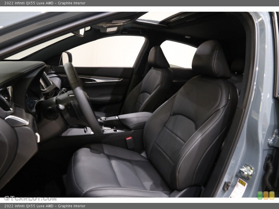 Graphite Interior Photo for the 2022 Infiniti QX55 Luxe AWD #142716350