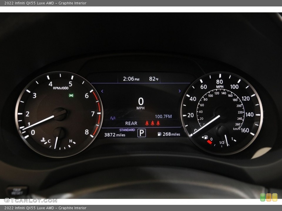 Graphite Interior Gauges for the 2022 Infiniti QX55 Luxe AWD #142716377