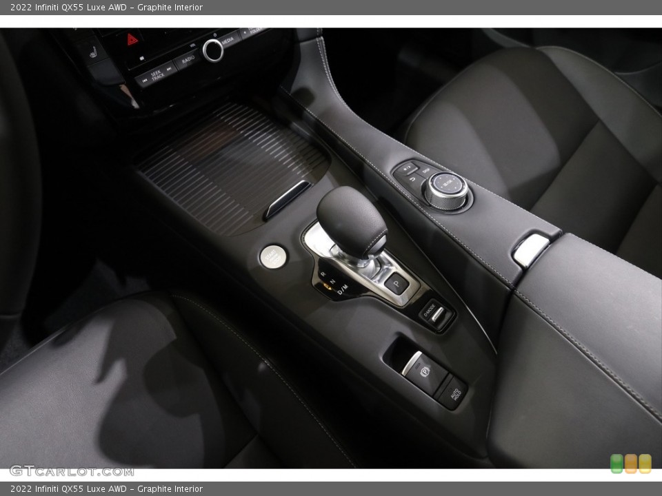 Graphite Interior Transmission for the 2022 Infiniti QX55 Luxe AWD #142716457