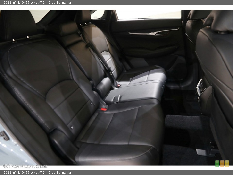 Graphite Interior Rear Seat for the 2022 Infiniti QX55 Luxe AWD #142716491